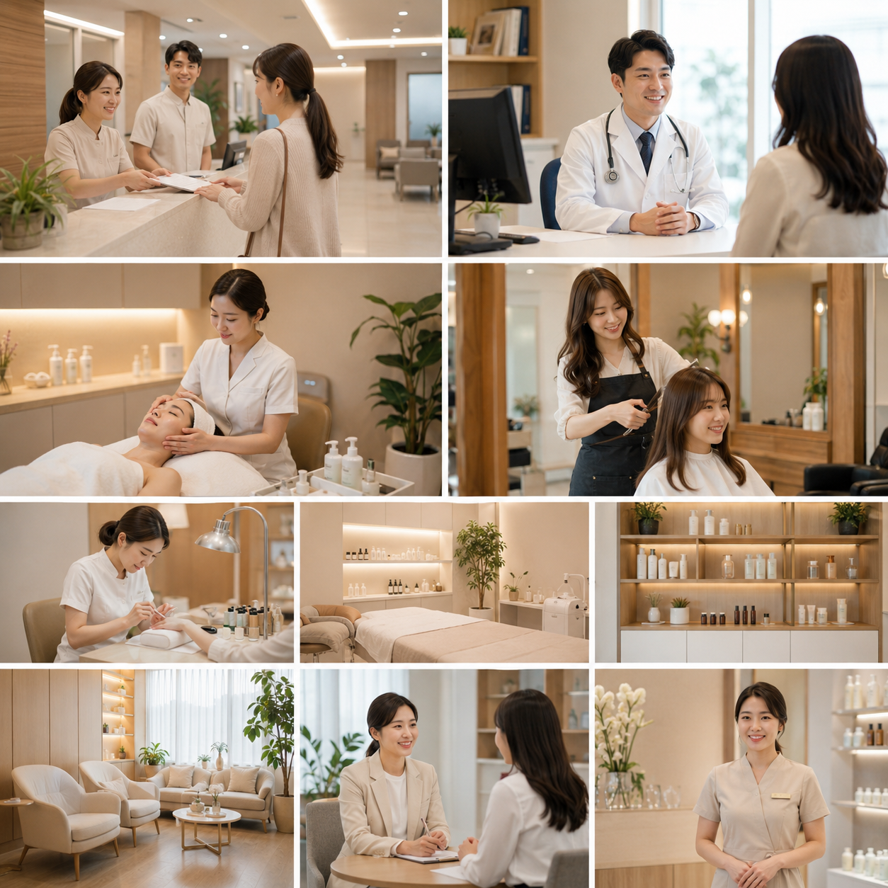 병원·피부과·뷰티샵·헤어·네일·에스테틱